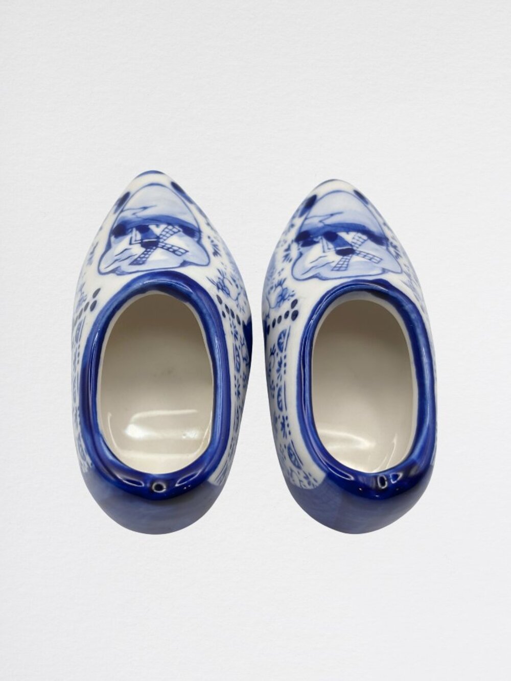 Two Vintage Delft Blue Ceramic Shoes from Holland - Picture 6 of 6